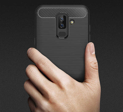 Galaxy J8 Kılıf Zore Room Silikon Kapak Siyah