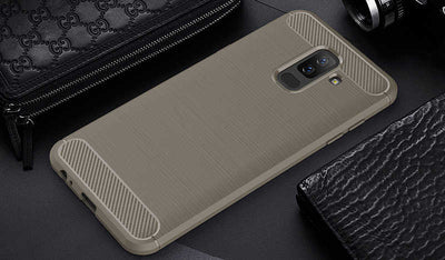 Galaxy J8 Kılıf Zore Room Silikon Kapak Gri