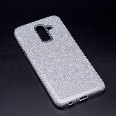 Galaxy J8 Kılıf Zore Shining Silikon Siyah