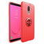 Galaxy J8 Kılıf Zore Ravel Silikon Kapak Kırmızı
