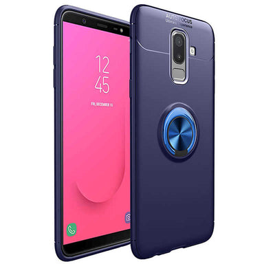 Galaxy J8 Kılıf Zore Ravel Silikon Kapak Mavi