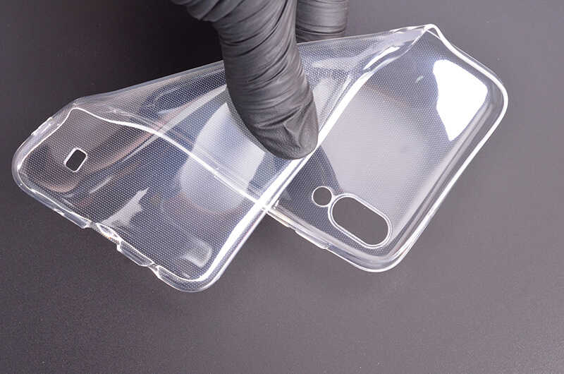 Galaxy M10 Kılıf Zore Süper Silikon Kapak Renksiz