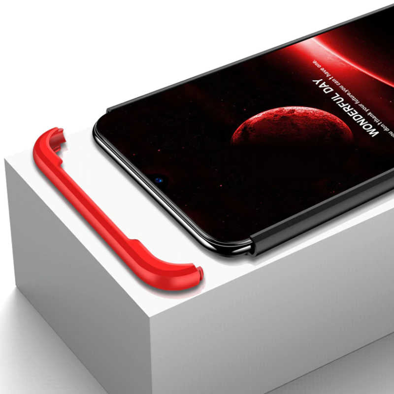 Galaxy M10 Kılıf Zore Ays Kapak Siyah-Mavi