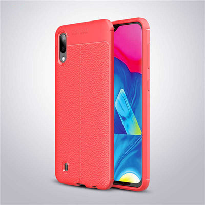 Galaxy M10 Kılıf Zore Niss Silikon Kapak Kırmızı