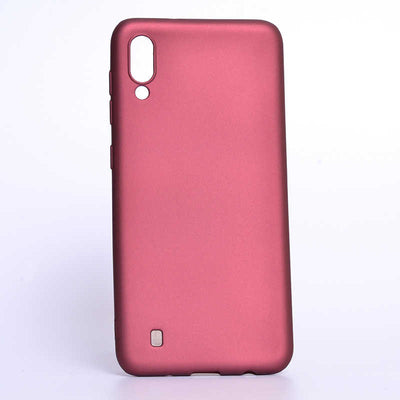 Galaxy M10 Kılıf Zore Premier Silikon Kapak Mürdüm