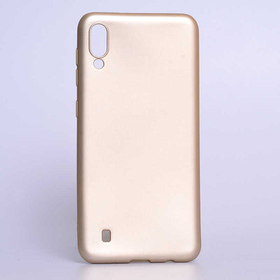 Galaxy M10 Kılıf Zore Premier Silikon Kapak Gold