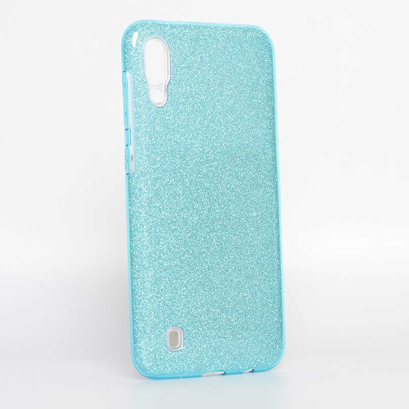 Galaxy M10 Kılıf Zore Shining Silikon Mavi