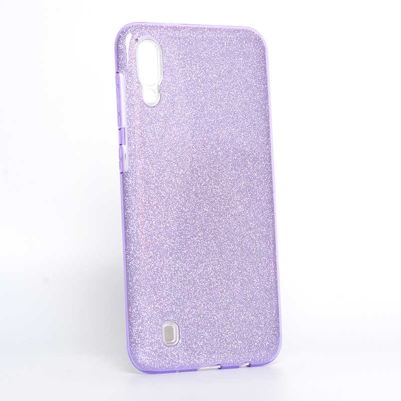 Galaxy M10 Kılıf Zore Shining Silikon Mor