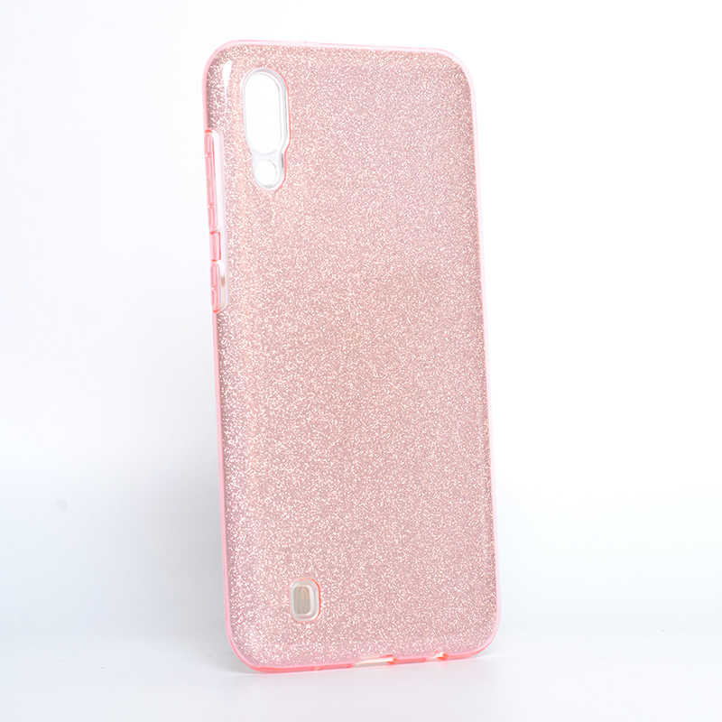 Galaxy M10 Kılıf Zore Shining Silikon Rose Gold