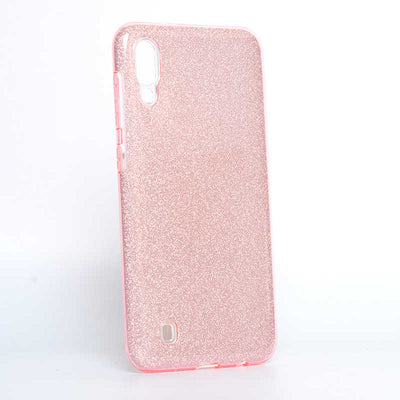 Galaxy M10 Kılıf Zore Shining Silikon Rose Gold