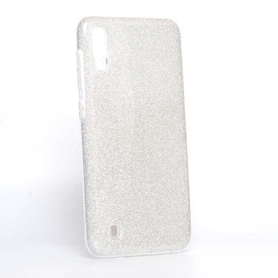 Galaxy M10 Kılıf Zore Shining Silikon Gümüş