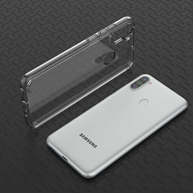 Galaxy M11 Kılıf Zore Coss Kapak Renksiz