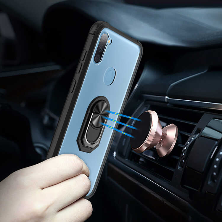 Galaxy M11 Kılıf Zore Mola Kapak Siyah