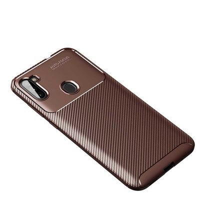 Galaxy M11 Kılıf Zore Negro Silikon Kapak Kahverengi