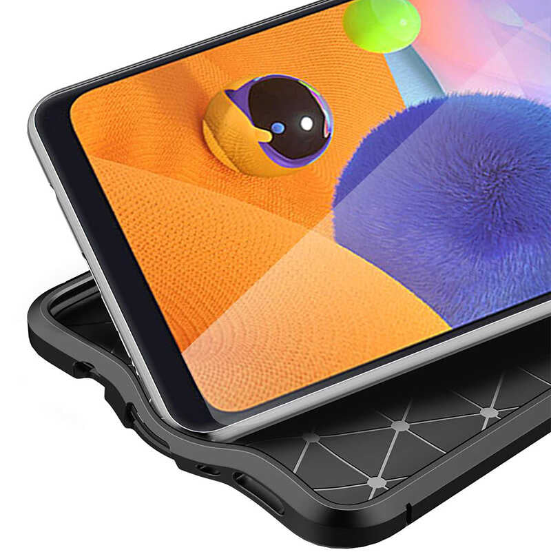 Galaxy M11 Kılıf Zore Niss Silikon Kapak Lacivert