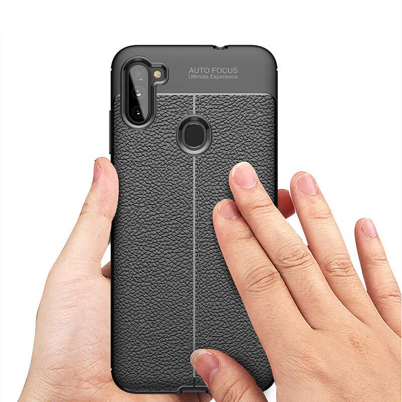 Galaxy M11 Kılıf Zore Niss Silikon Kapak Kırmızı