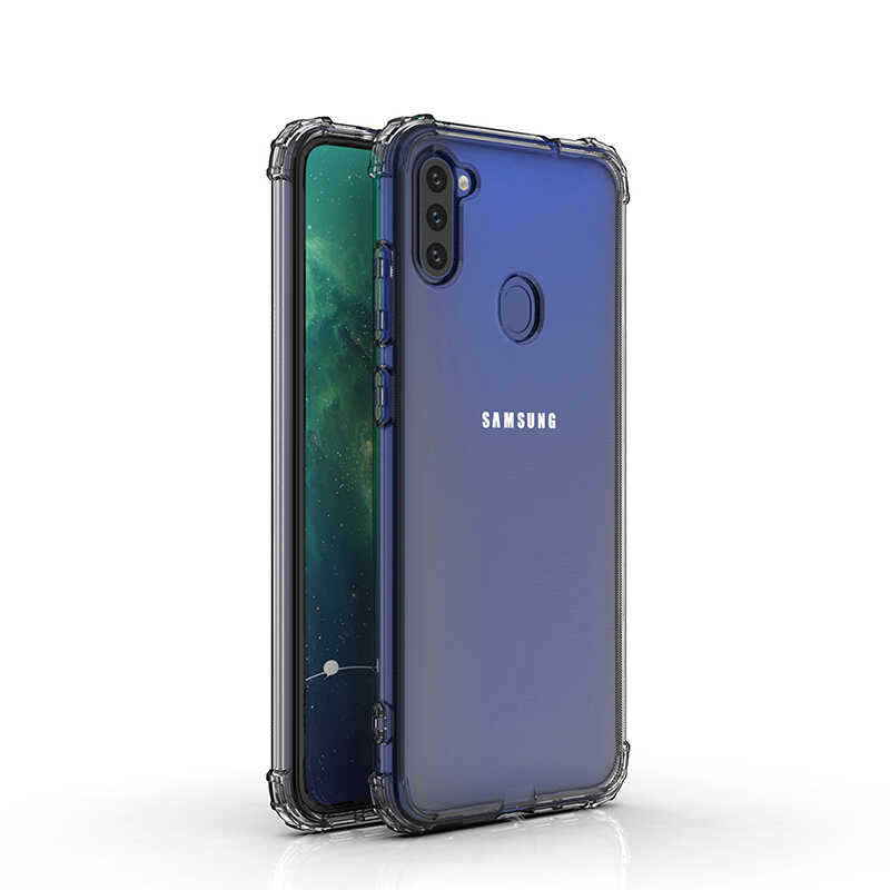 Galaxy M11 Kılıf Zore Nitro Anti Shock Silikon Renksiz
