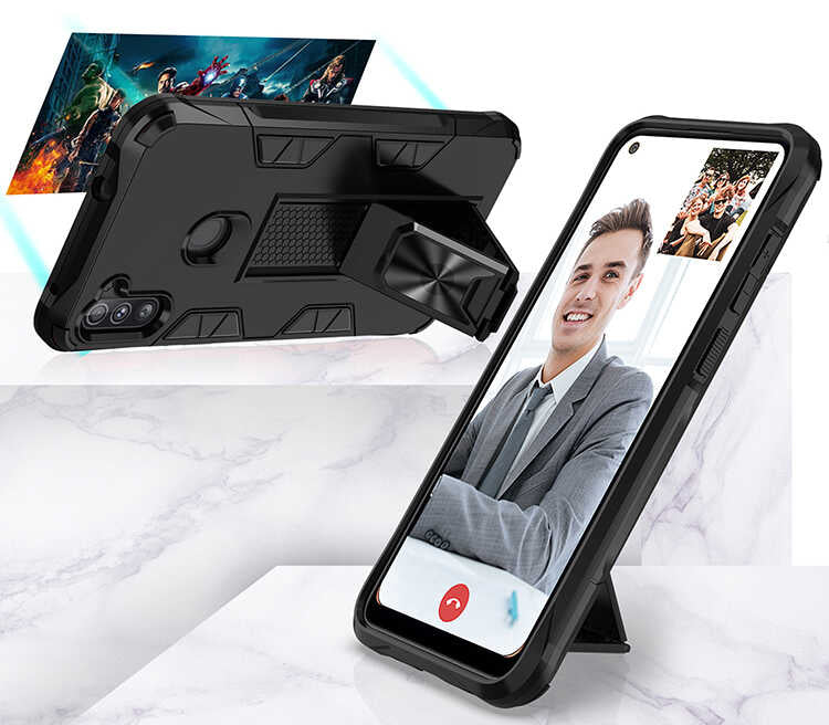 Galaxy M11 Kılıf Zore Volve Kapak Lacivert