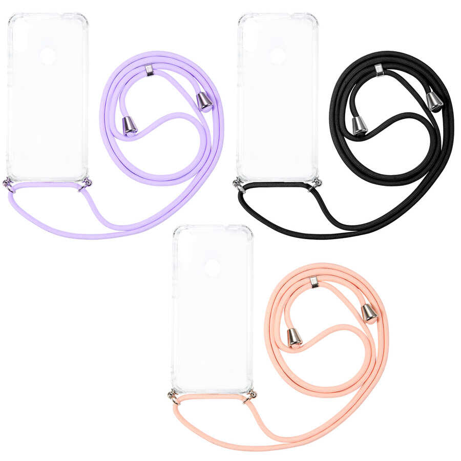 Galaxy M11 Kılıf Zore X-Rop Kapak Renksiz