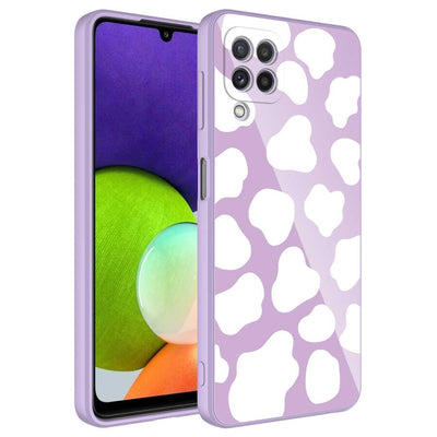Galaxy M12 Kılıf Kamera Korumalı Desenli Sert Silikon Zore Epoksi Kapak NO6