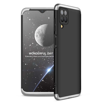 Galaxy M12 Kılıf Zore Ays Kapak Siyah-Gri