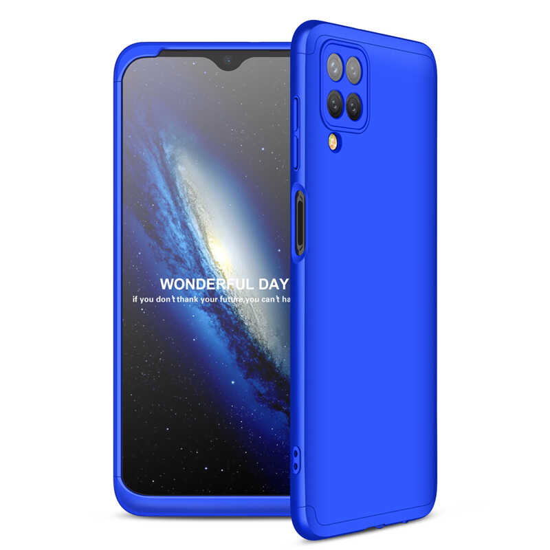 Galaxy M12 Kılıf Zore Ays Kapak Mavi