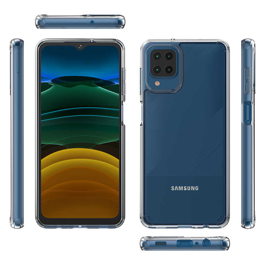 Galaxy M12 Kılıf Zore Coss Kapak Renksiz