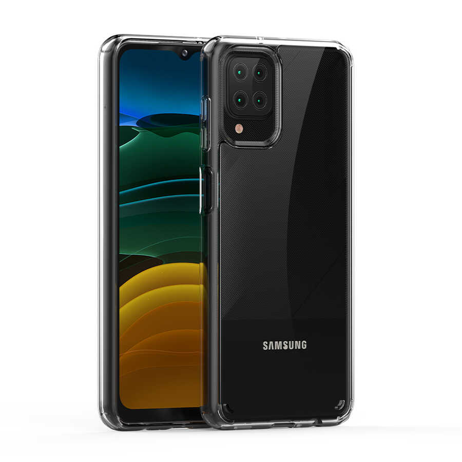 Galaxy M12 Kılıf Zore Coss Kapak Renksiz