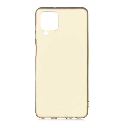Galaxy M12 Kılıf Zore Premier Silikon Kapak Gold