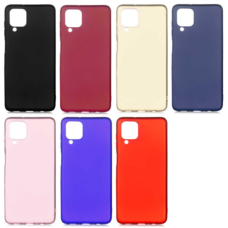 Galaxy M12 Kılıf Zore Premier Silikon Kapak Rose Gold