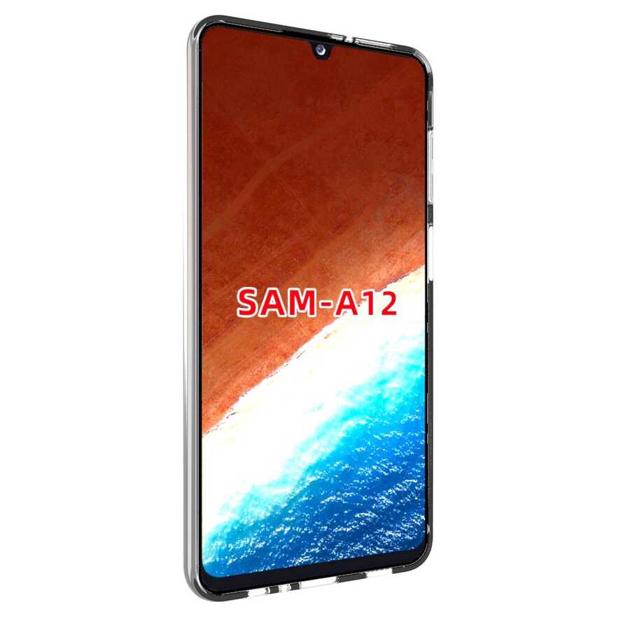 Galaxy M12 Kılıf Zore Süper Silikon Kapak Renksiz