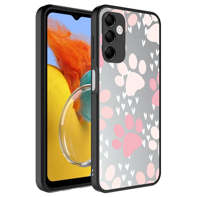 Galaxy M14 Kılıf Aynalı Desenli Kamera Korumalı Parlak Zore Mirror Kapak Pati