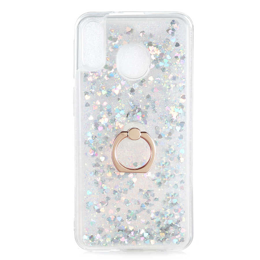 Galaxy M20 Kılıf Zore Milce Kapak Gümüş