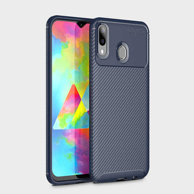Galaxy M20 Kılıf Zore Negro Silikon Kapak Lacivert