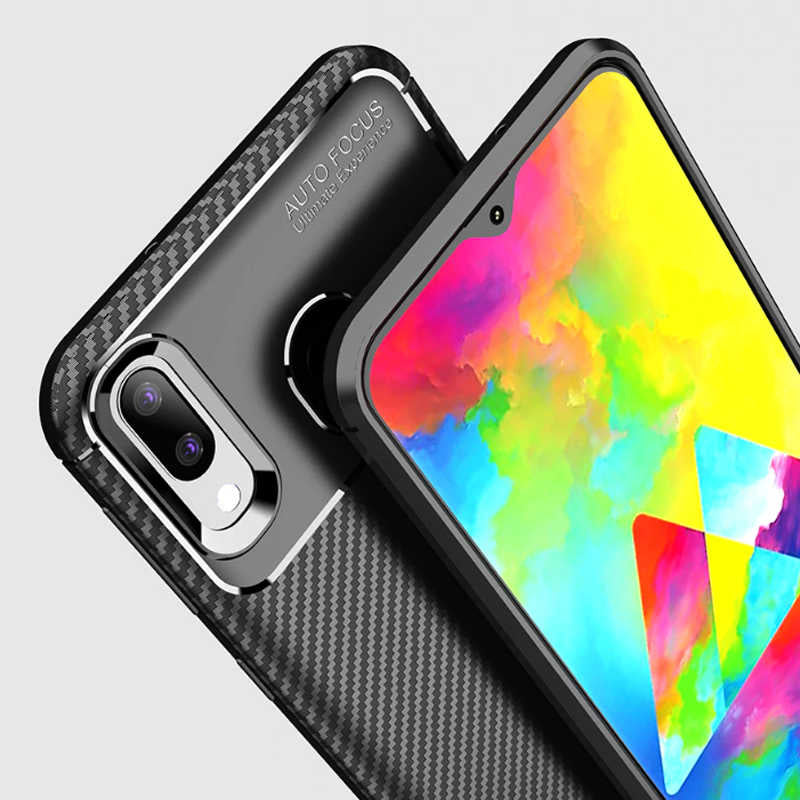 Galaxy M20 Kılıf Zore Negro Silikon Kapak Siyah
