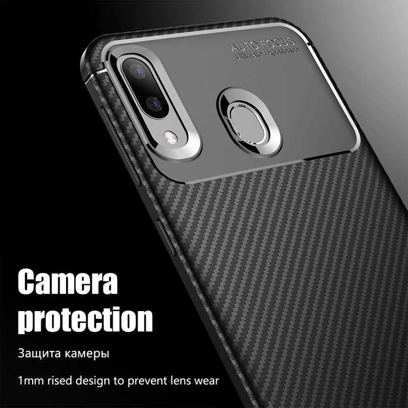 Galaxy M20 Kılıf Zore Negro Silikon Kapak Siyah
