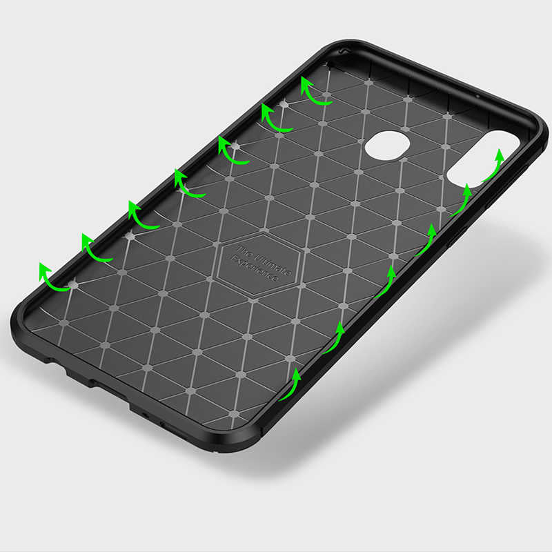 Galaxy M20 Kılıf Zore Negro Silikon Kapak Siyah