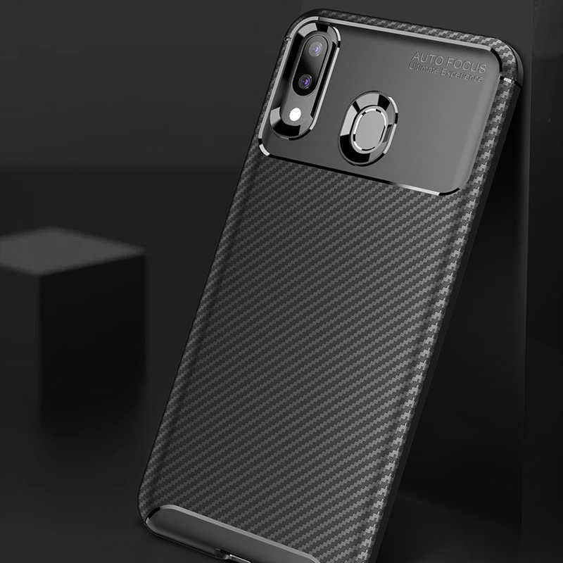 Galaxy M20 Kılıf Zore Negro Silikon Kapak Siyah