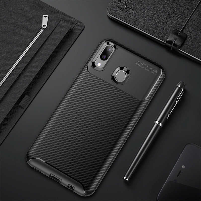 Galaxy M20 Kılıf Zore Negro Silikon Kapak Siyah