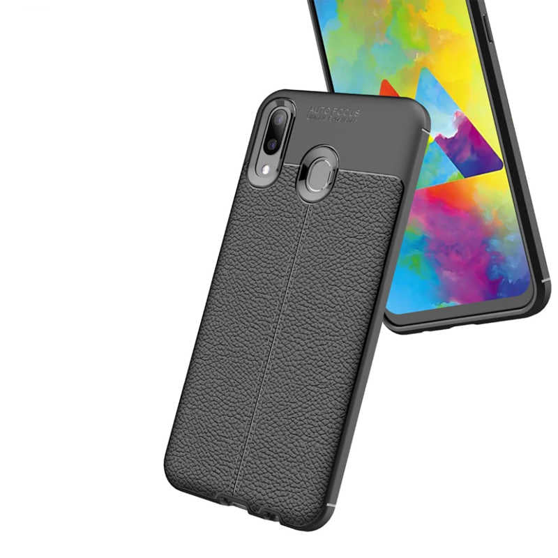 Galaxy M20 Kılıf Zore Niss Silikon Kapak Lacivert