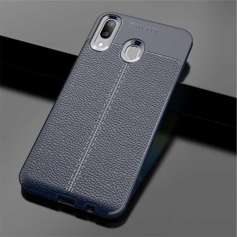 Galaxy M20 Kılıf Zore Niss Silikon Kapak Lacivert