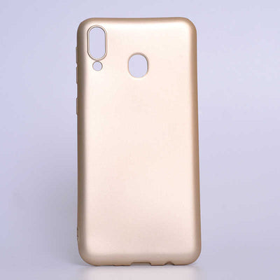 Galaxy M20 Kılıf Zore Premier Silikon Kapak Gold