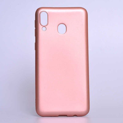 Galaxy M20 Kılıf Zore Premier Silikon Kapak Rose Gold