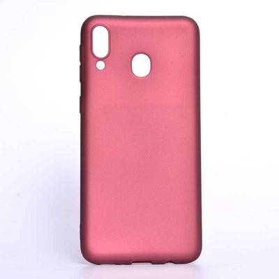 Galaxy M20 Kılıf Zore Premier Silikon Kapak Mürdüm