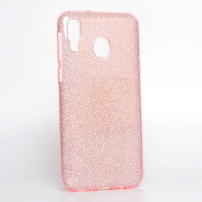 Galaxy M20 Kılıf Zore Shining Silikon Rose Gold