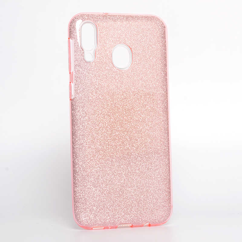 Galaxy M20 Kılıf Zore Shining Silikon Mavi