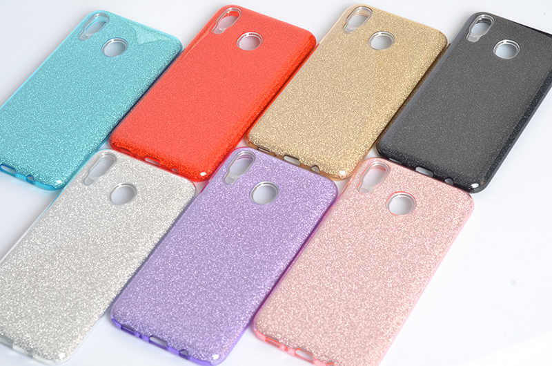 Galaxy M20 Kılıf Zore Shining Silikon Kırmızı