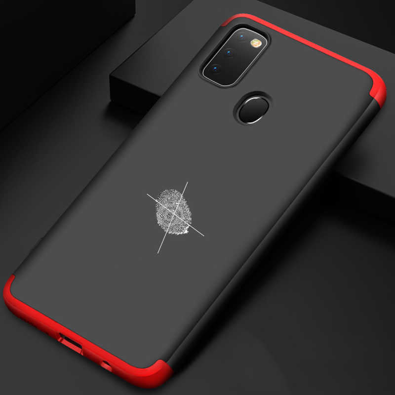 Galaxy M21 Kılıf Zore Ays Kapak Siyah-Mavi