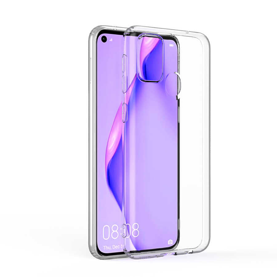 Galaxy M21 Kılıf Zore Kamera Korumalı Süper Silikon Kapak Renksiz