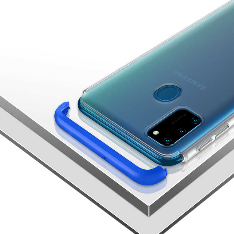 Galaxy M21 Kılıf Zore Nili Kapak Mavi